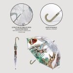 Cerda Jurassic Park Παιδική Ομπρέλα Μπαστούνι Διάφανη με Διάμετρο 71εκ. - Image 5