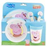 Stor Αντιολισθητικό Σετ Φαγητού Peppa Pig από Πλαστικό Πολύχρωμο 5τμχ - Image 2
