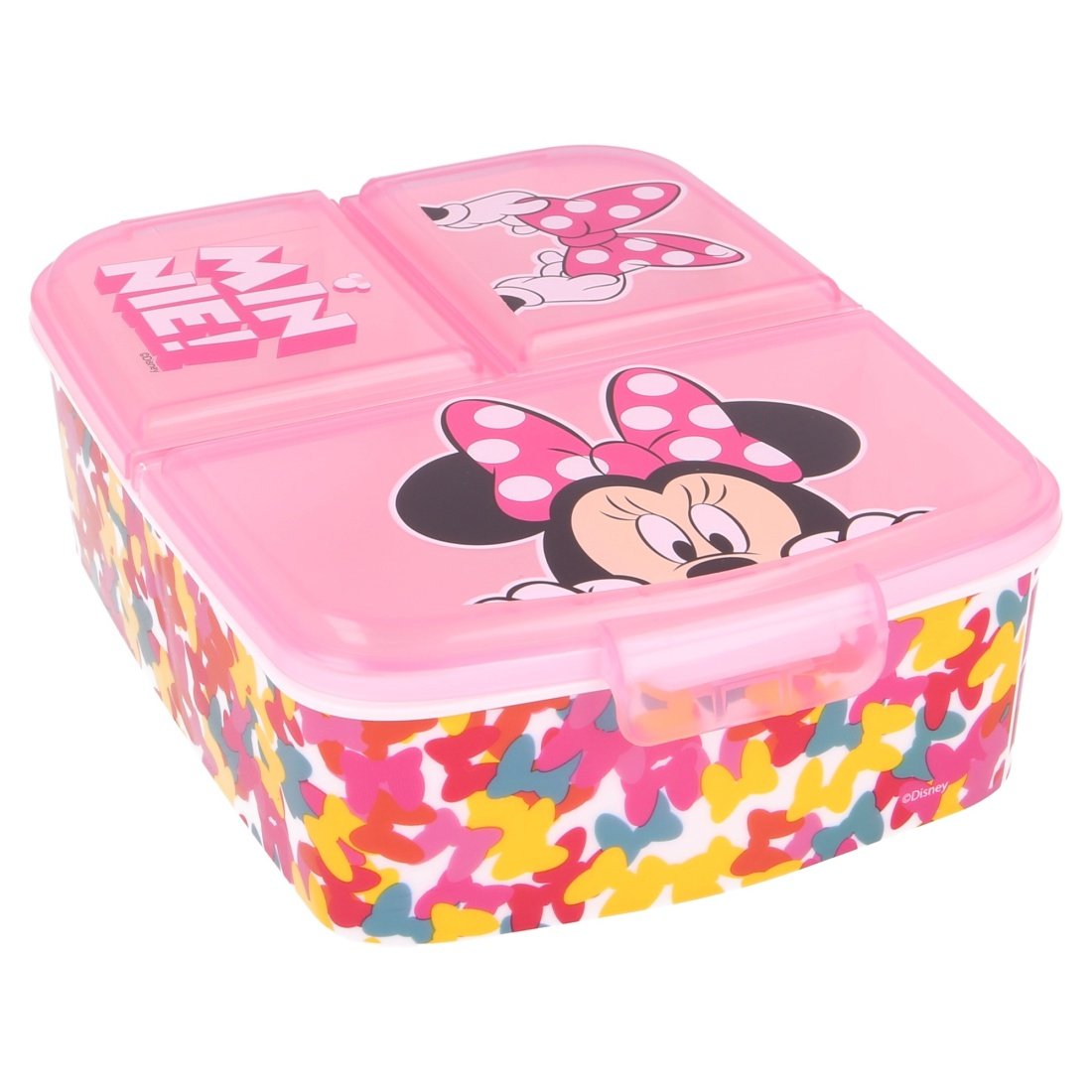 Stor Minnie Mouse Πλαστικό Παιδικό Δοχείο Φαγητού Ροζ Μ19.5 x Π16.5 x Υ6.7cm - Image 2