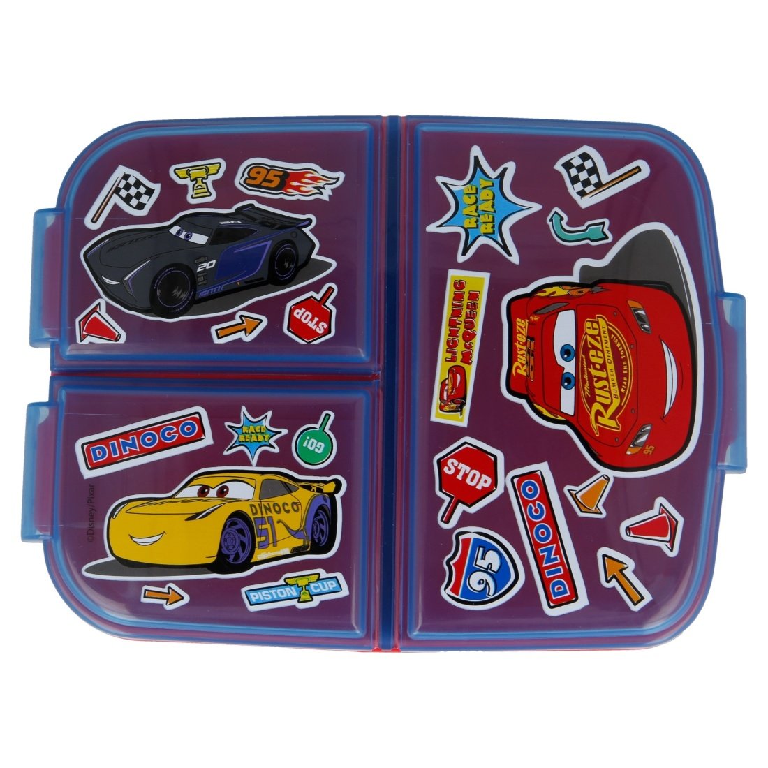 Stor Cars Stickers Πλαστικό Παιδικό Δοχείο Φαγητού Μ19.5 x Π16.5 x Υ6.7cm - Image 2