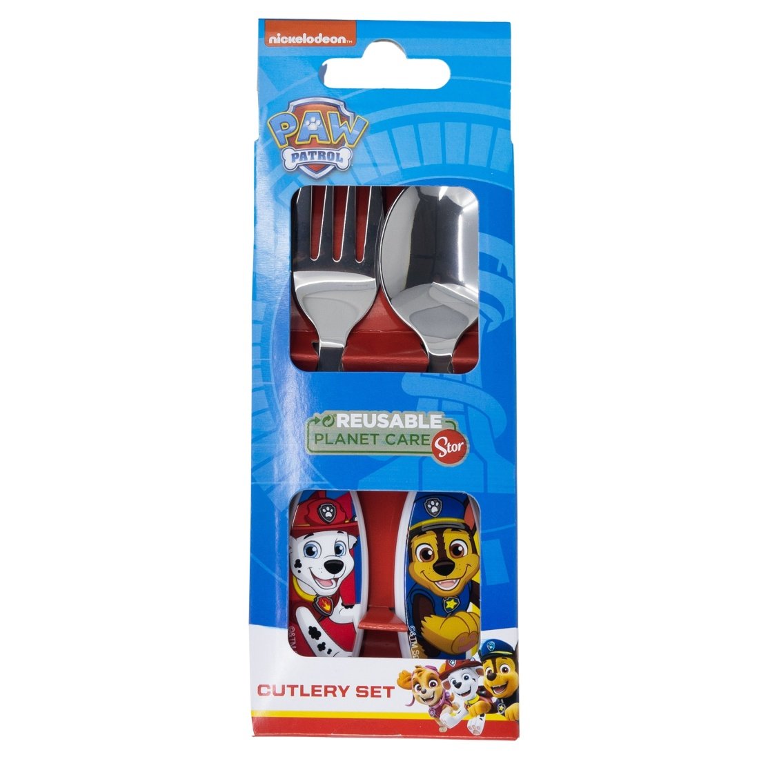 Stor Σετ Μεταλλικό Παιδικό Κουτάλι & Πιρούνι Paw Patrol Pup Power - Image 2