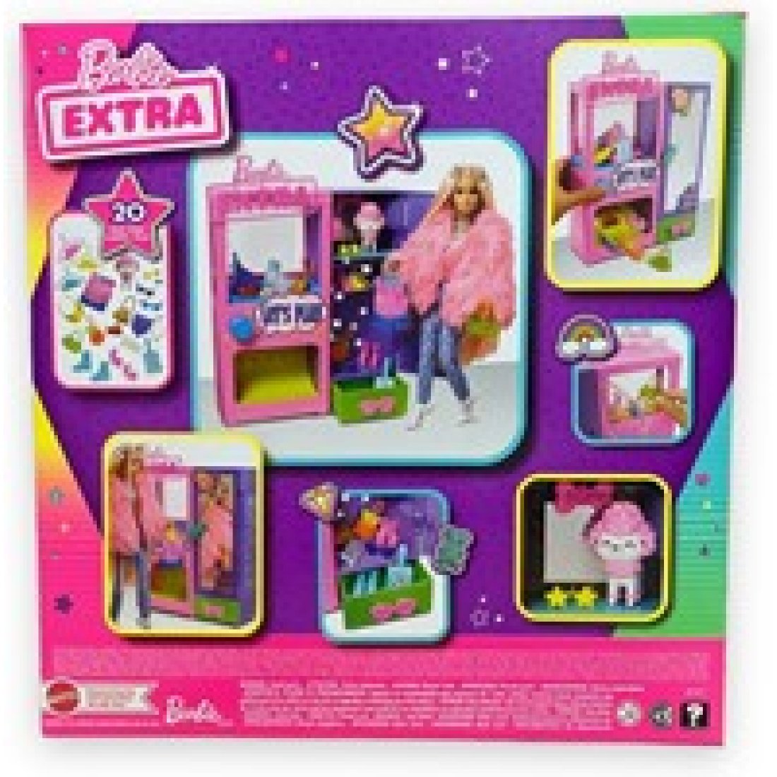 Barbie Extra Surprise Ντουλάπα Με Αξεσουάρ 20 τεμάχια HFG75 - Image 5