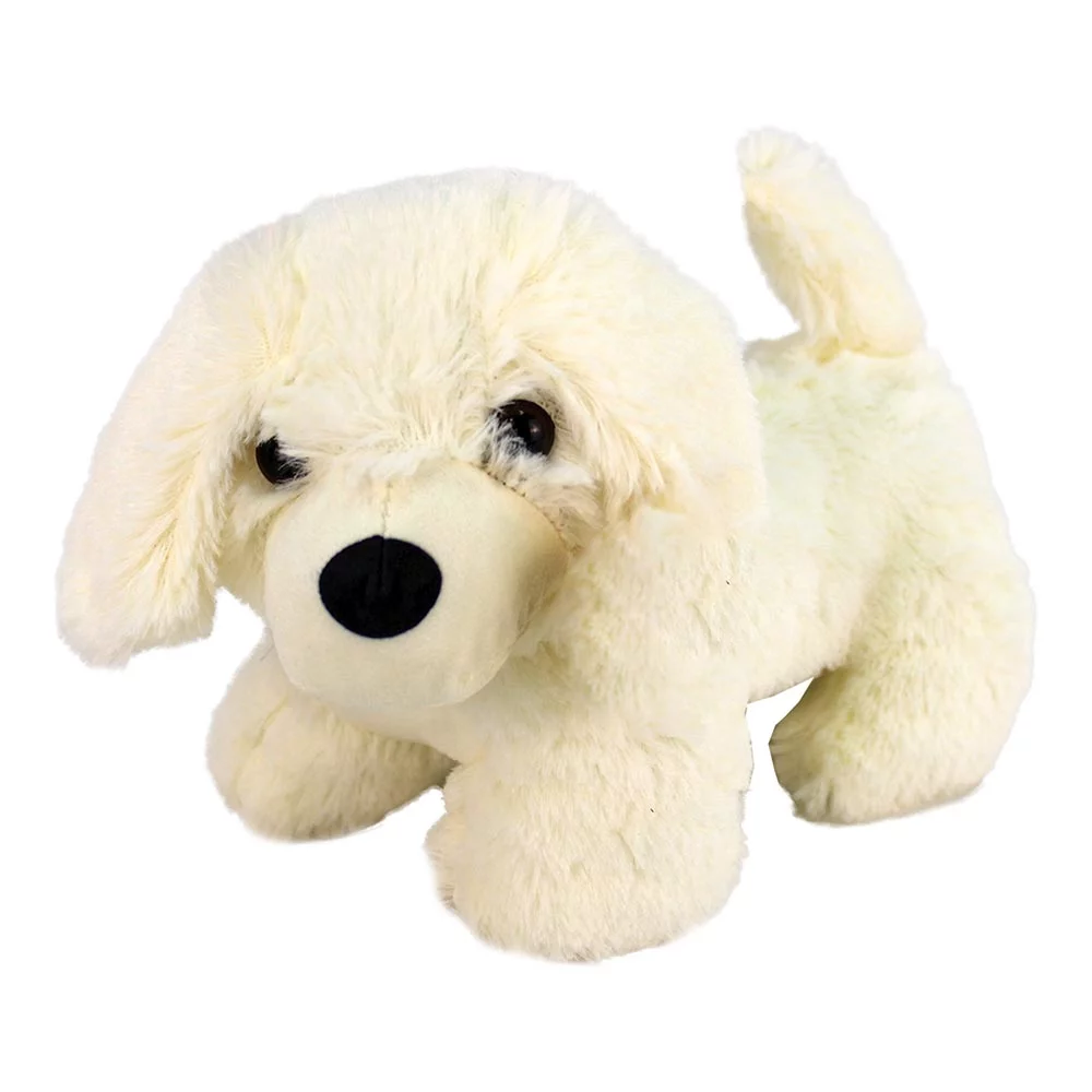 1Χωρίς τίτλο Λούτρινο Σκυλάκι Paws 23 εκ. Λευκό - Image 1