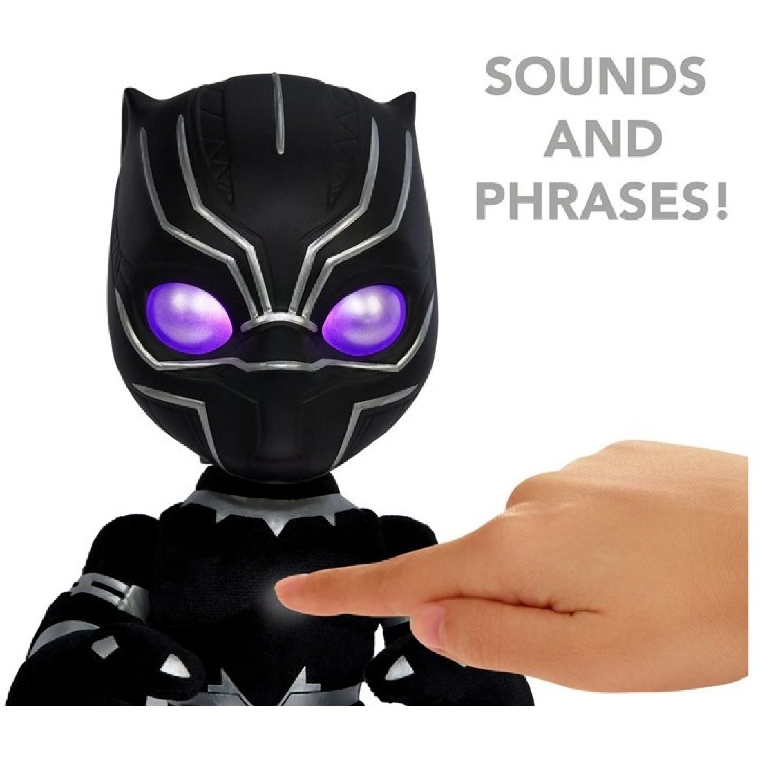 Marvel Avengers Plush Black Panther 30cm Με Φώς και Ήχο (Μιλάει Αγγλικά) - Image 6