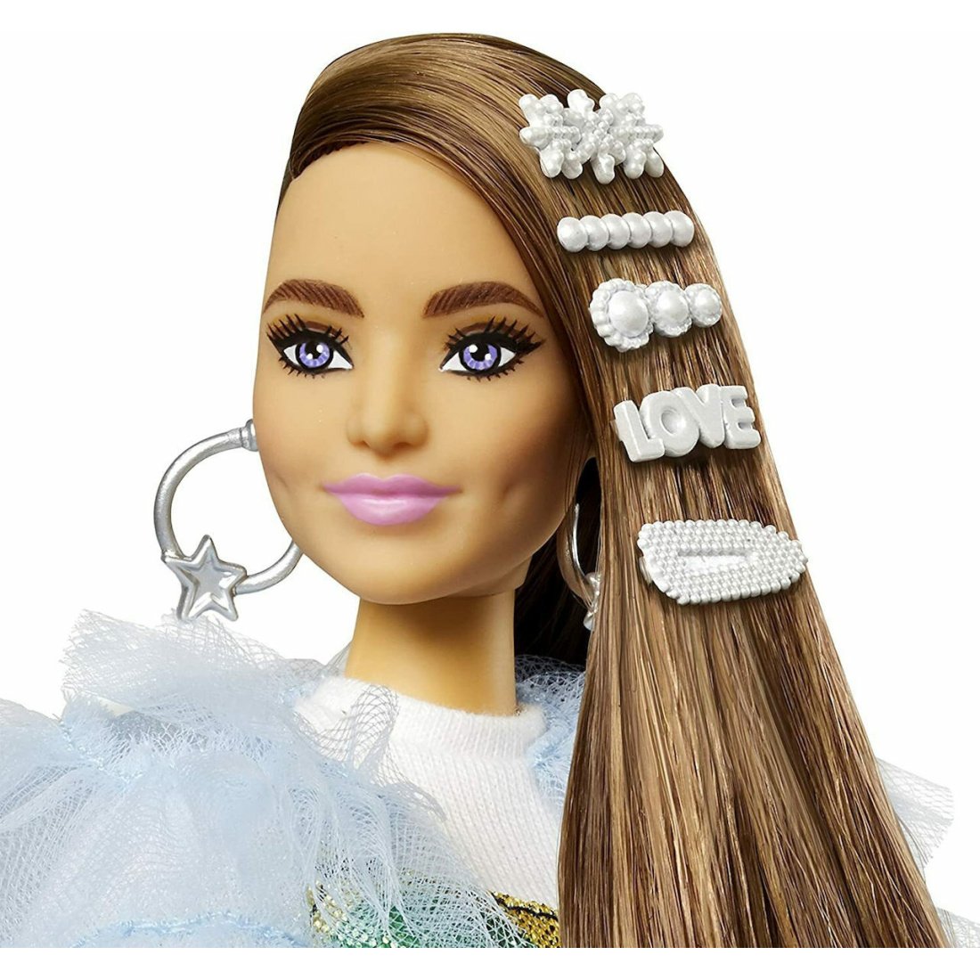 Mattel Κούκλα Barbie Extra Rainbow Dress για 3+ Ετών - Image 5