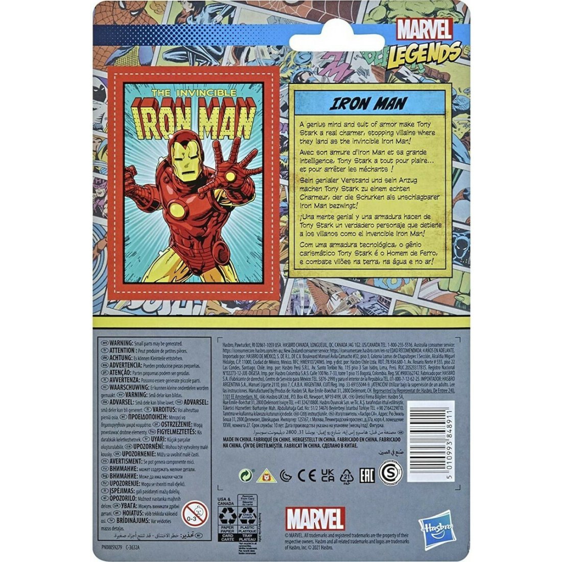 Hasbro Marvel Legends: The Invincible Iron Man Action Figure (10cm) - Image 3