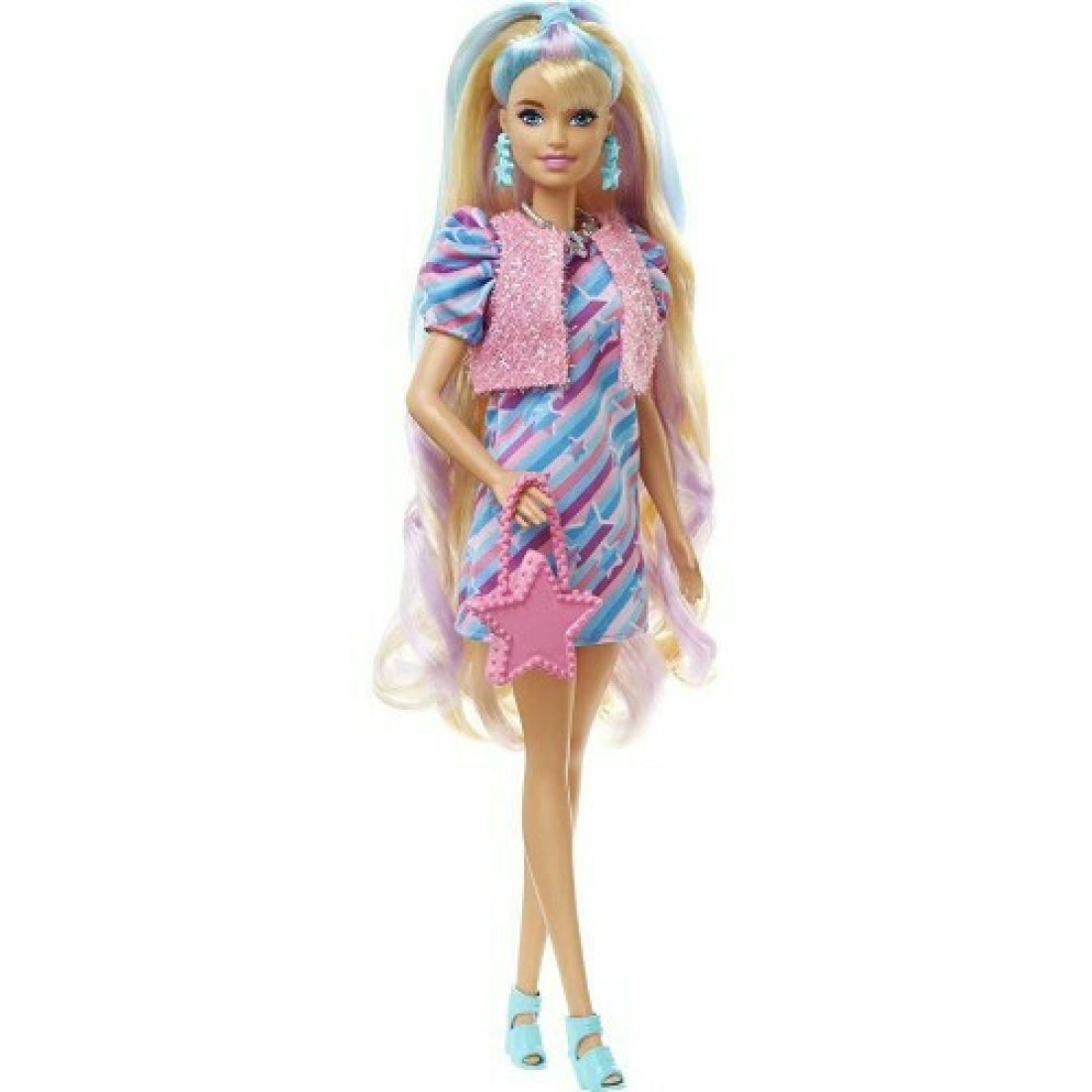 Mattel Barbie Κούκλα Totally Hair για 3+ ετών HCM88 - Image 2
