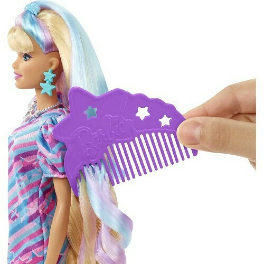 Mattel Barbie Κούκλα Totally Hair για 3+ ετών HCM88 - Image 5