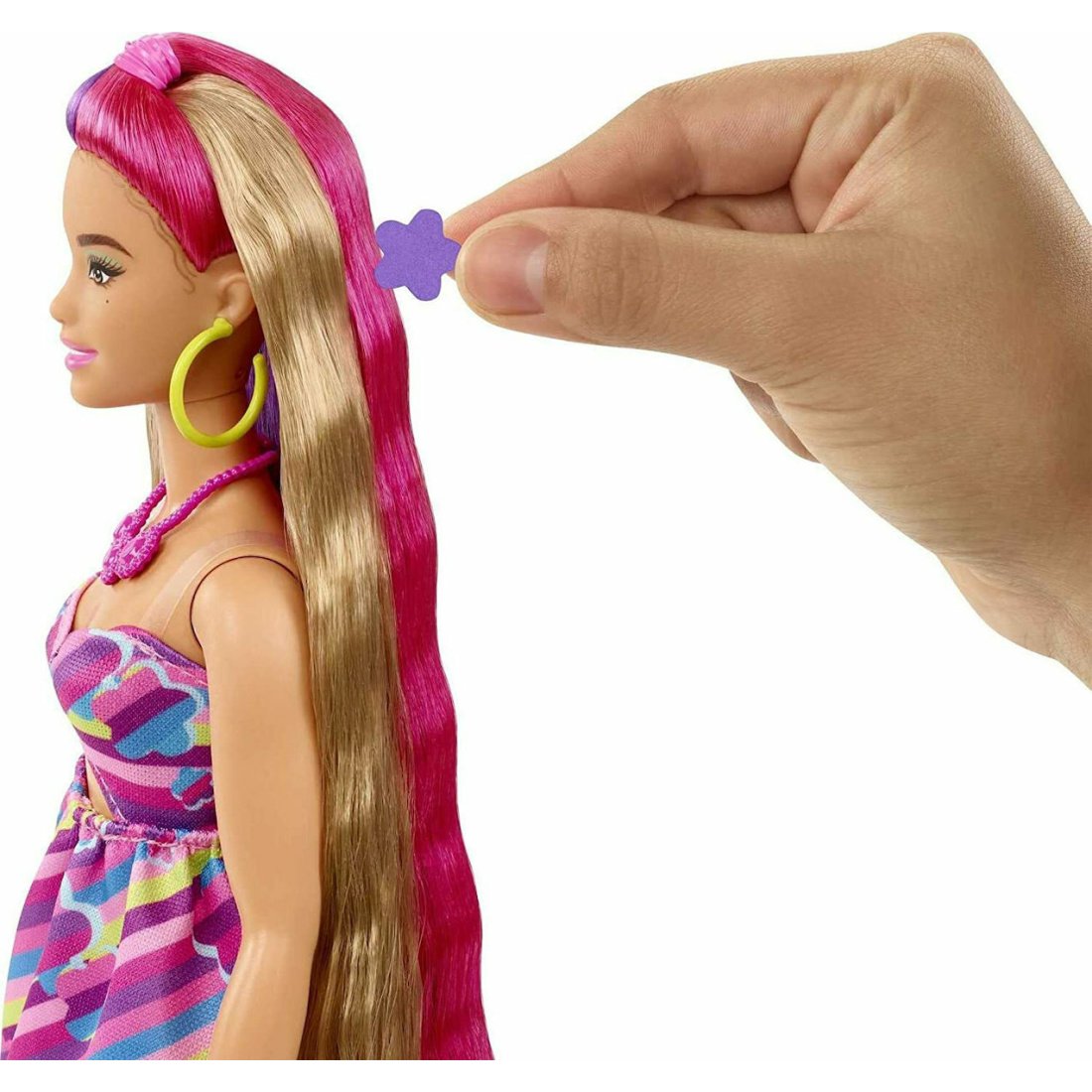 Mattel Κούκλα Barbie Totally Hair για 3+ Ετών HCM89 - Image 5