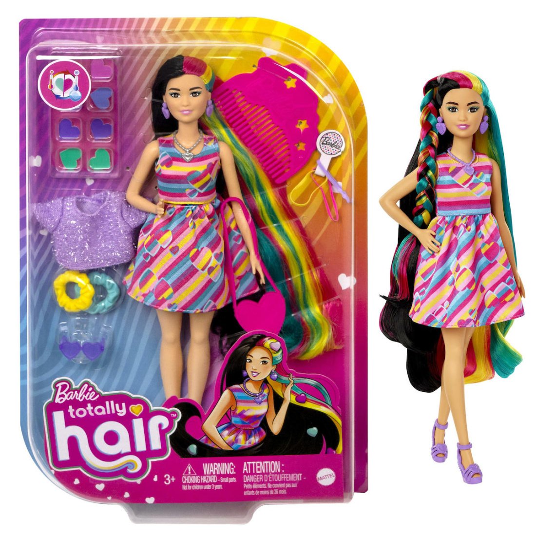 Mattel Κούκλα Barbie Totally Hair - Heart για 3+ Ετών - Image 3