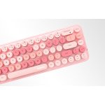 MOFII Bean Ασύρματο Σετ Πληκτρολόγιο & Ποντίκι Αγγλικό US Ροζ - Image 7