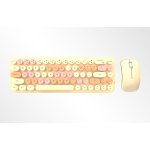 MOFII Bean Ασύρματο Σετ Πληκτρολόγιο & Ποντίκι Αγγλικό US Milk Tea