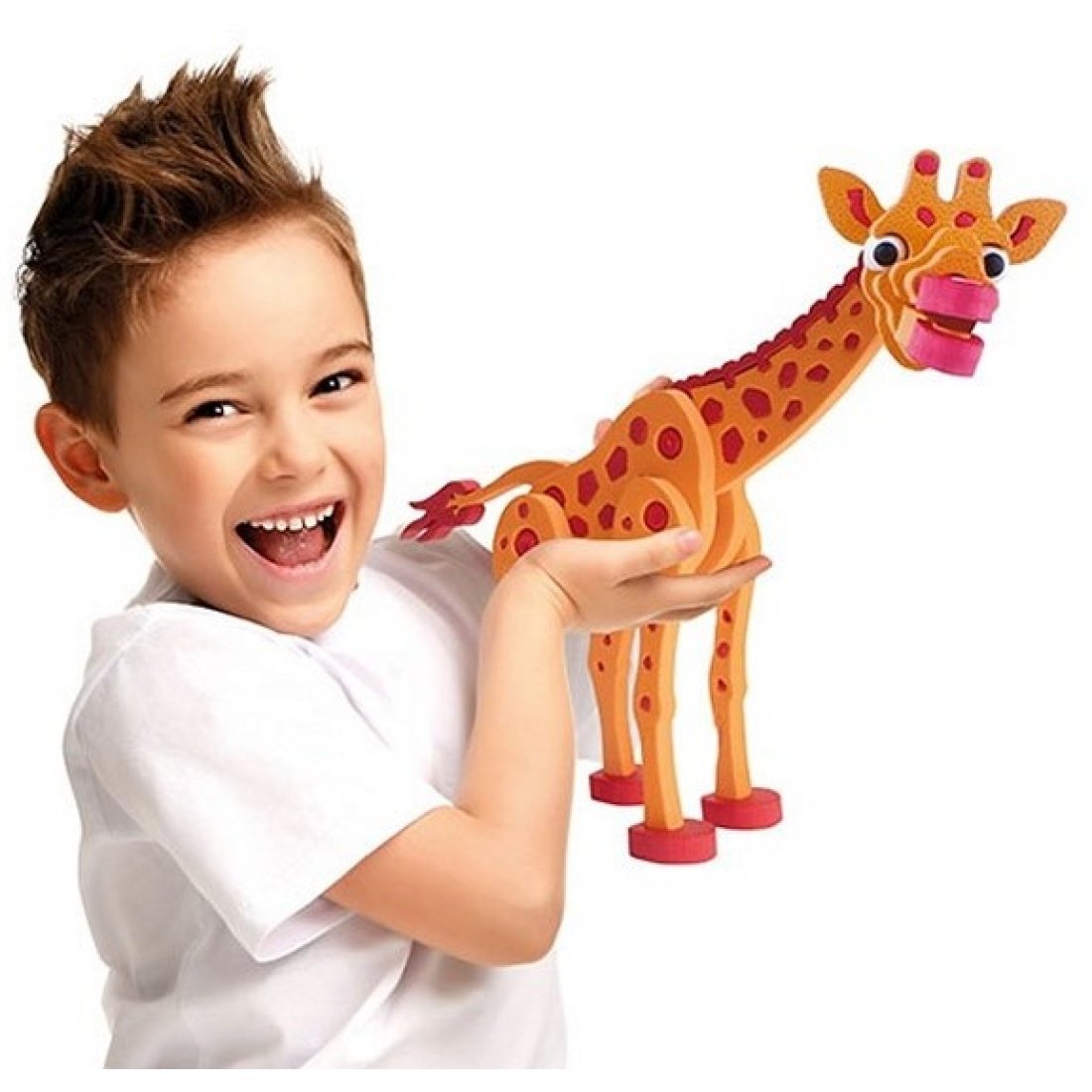 3D Τρισδιάστατο Παζλ από Αφρό Καμηλοπάρδαλη 104pcs 26x31,5cm Toi-Toys - Image 3