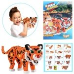 3D Παζλ Toi Toys Τίγρης 121 τεμάχια (diy) set M 19,5x26cm