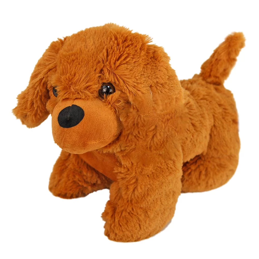 3Χωρίς τίτλο Λούτρινο Σκυλάκι Paws 23 εκ. Καφέ 1 - Image 1