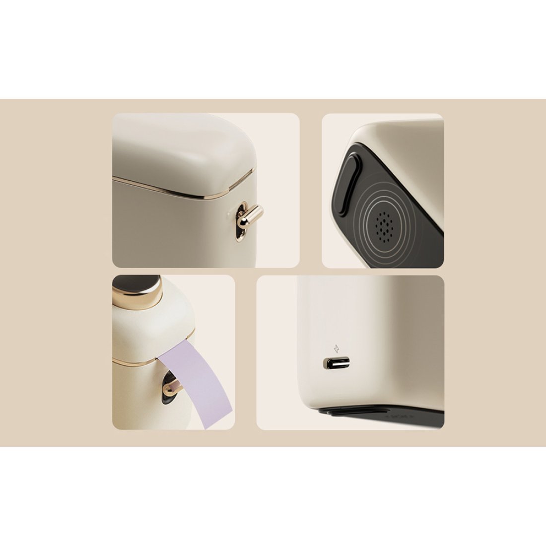 Niimbot H1S Ασύρματος Ηλεκτρονικός Ετικετογράφος Χειρός σε Μπεζ Χρώμα - Image 5