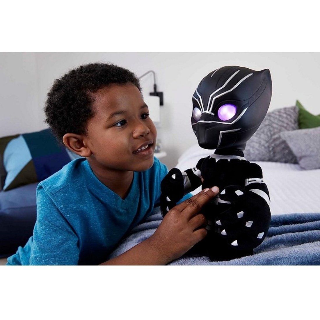 Marvel Avengers Plush Black Panther 30cm Με Φώς και Ήχο (Μιλάει Αγγλικά) - Image 8