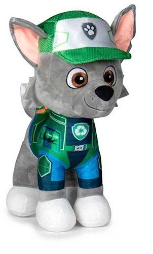 4 (5) Λούτρινο Nickelodeon Paw Patrol Rocky 28 εκ. - Image 1