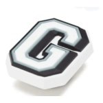 Αξεσουάρ για Διακόσμηση Παπουτσιών Crocs σχέδιο Γράμμα Letter G Χρώματος Λευκό