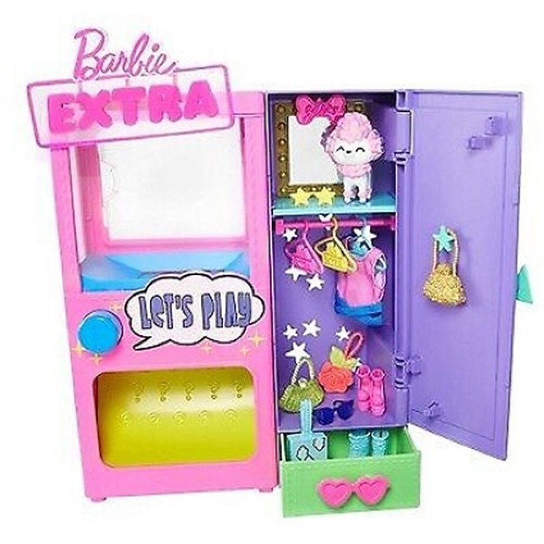 Barbie Extra Surprise Ντουλάπα Με Αξεσουάρ 20 τεμάχια HFG75 - Image 2