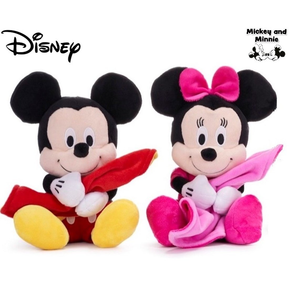 Λούτρινο Disney Minnie Mouse 27 εκ. με κουβερτούλα 71332DD - Image 2