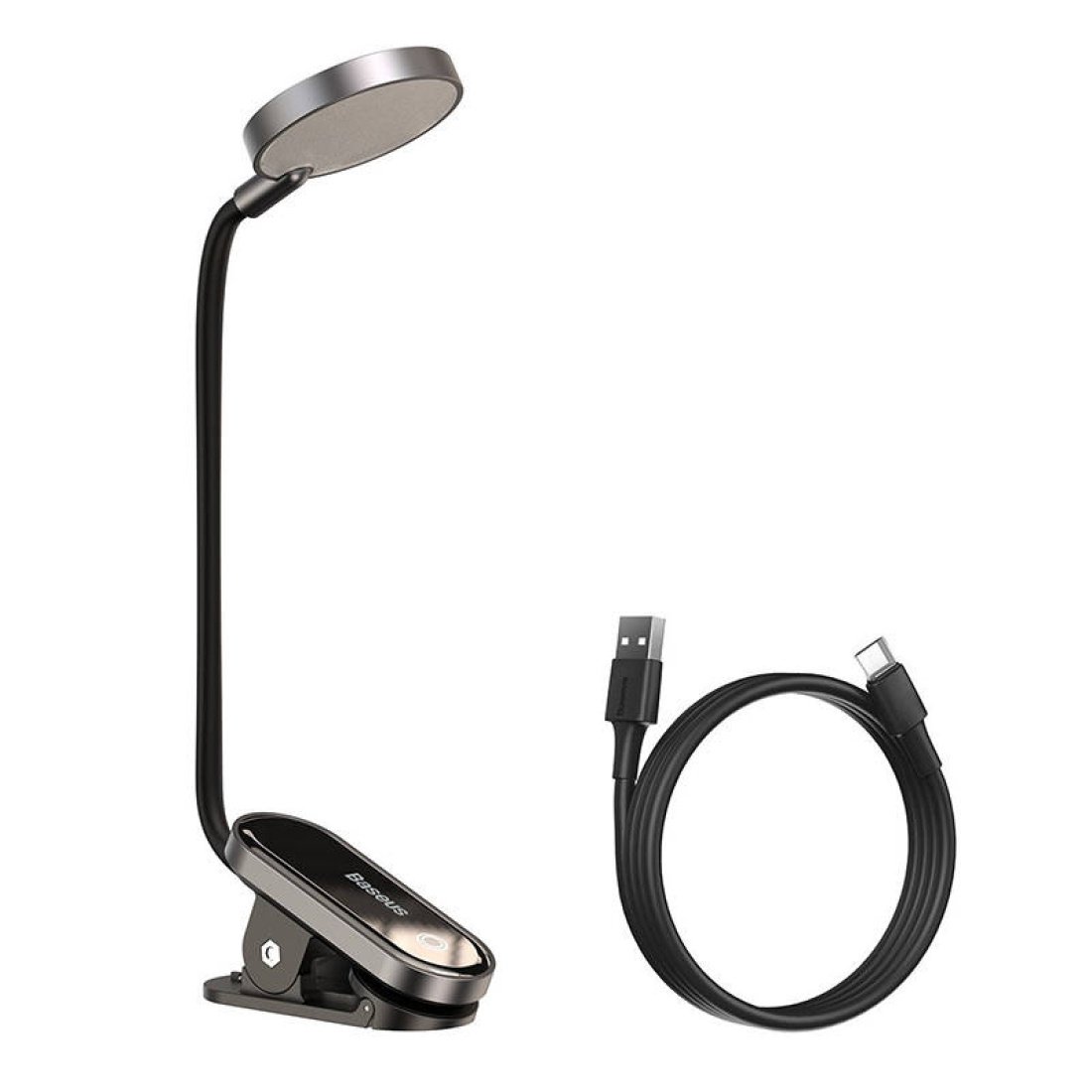 Baseus Mini Reading Clip Lamp Φωτιστικό Γραφείου με Εύκαμπτο Βραχίονα και Κλιπ σε Μαύρο Χρώμα - Image 2