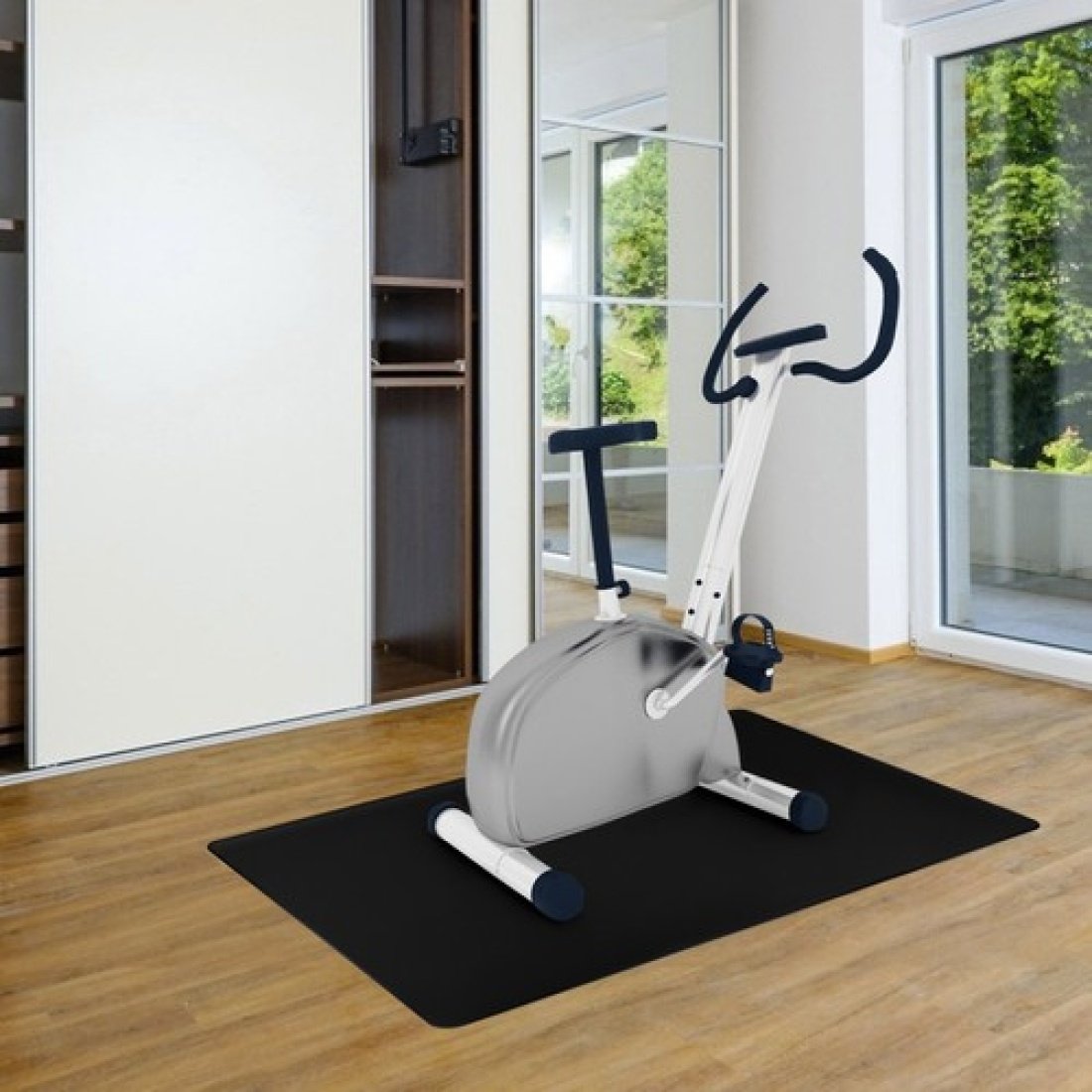 Πατάκι Προστασίας Δαπέδου Πατάκι Καρέκλας Γραφείου από Πλαστικό σε Μαύρο χρώμα, 100x140 cm - Image 9