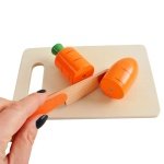 Σετ Ξύλινο Παιχνίδι Καφάσι 34 τεμαχίων με Λαχανικά, Φρούτα, Ξύλο Κοπής και Μαχαίρια, 23.5x26x6 cm - Image 7