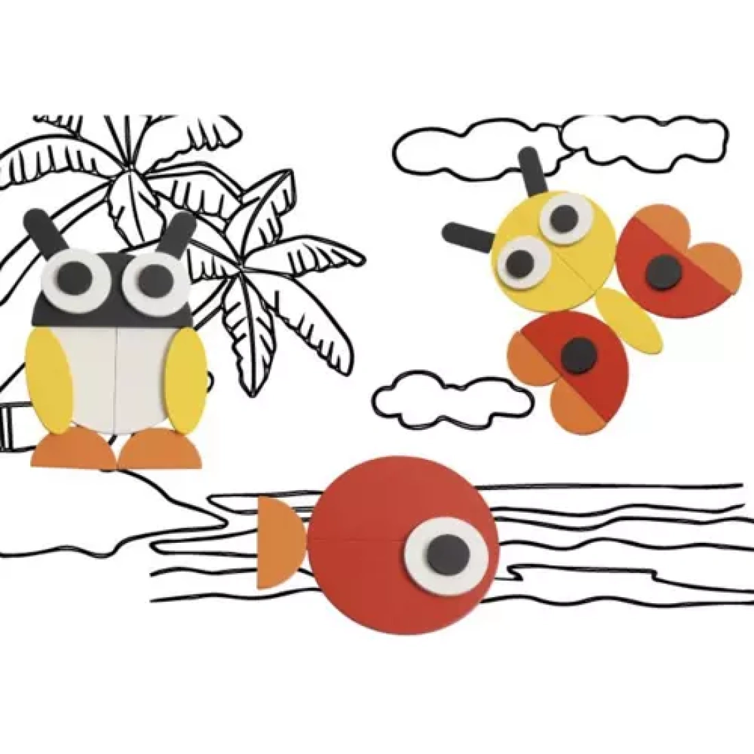 Ξύλινο Παιδικό Παζλ Παιχνίδι Κατασκευών 29 τμχ με Θέμα Ζωάκια, Κατάλληλο για Παιδιά άνω των 3 ετών - Image 8