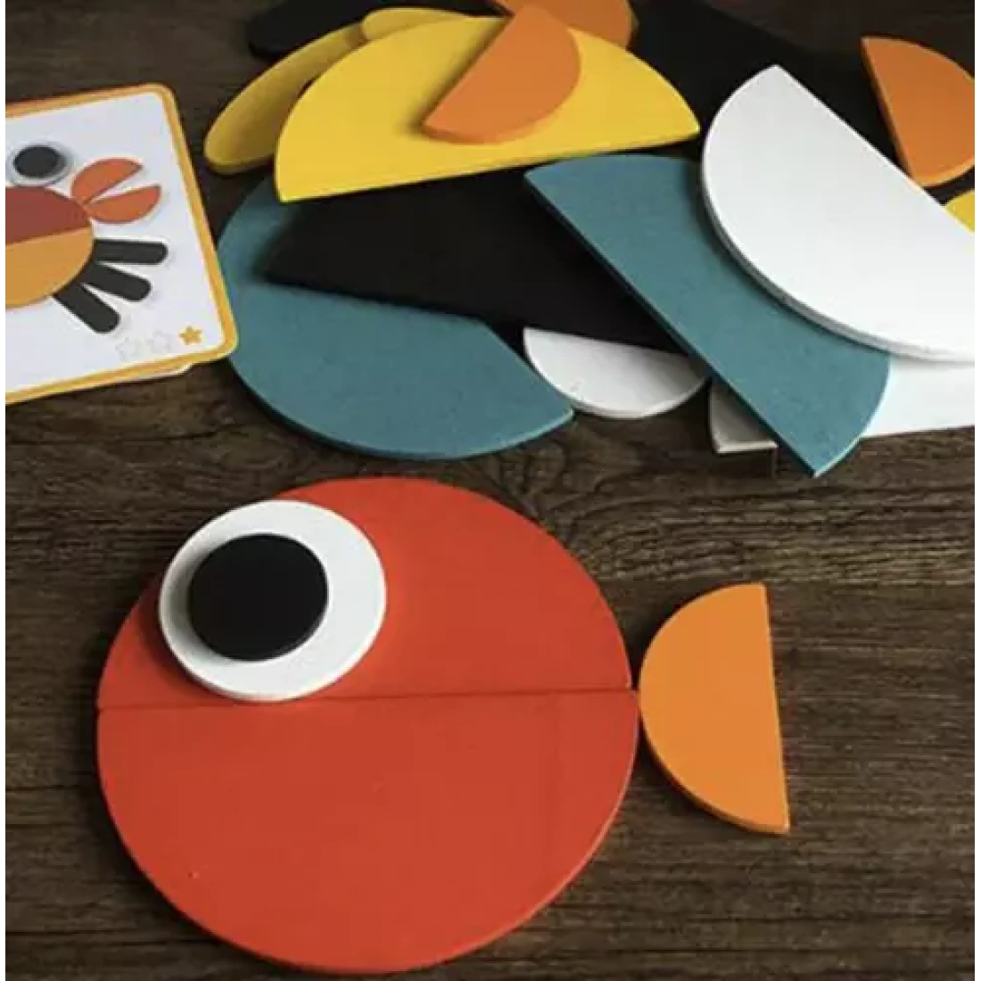 Ξύλινο Παιδικό Παζλ Παιχνίδι Κατασκευών 29 τμχ με Θέμα Ζωάκια, Κατάλληλο για Παιδιά άνω των 3 ετών - Image 11