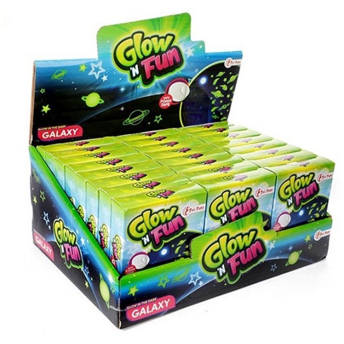 GLOW N FUN Glow in the Dark Φωσφοριζέ Αυτοκόλλητο Space 9x12cm - Image 3