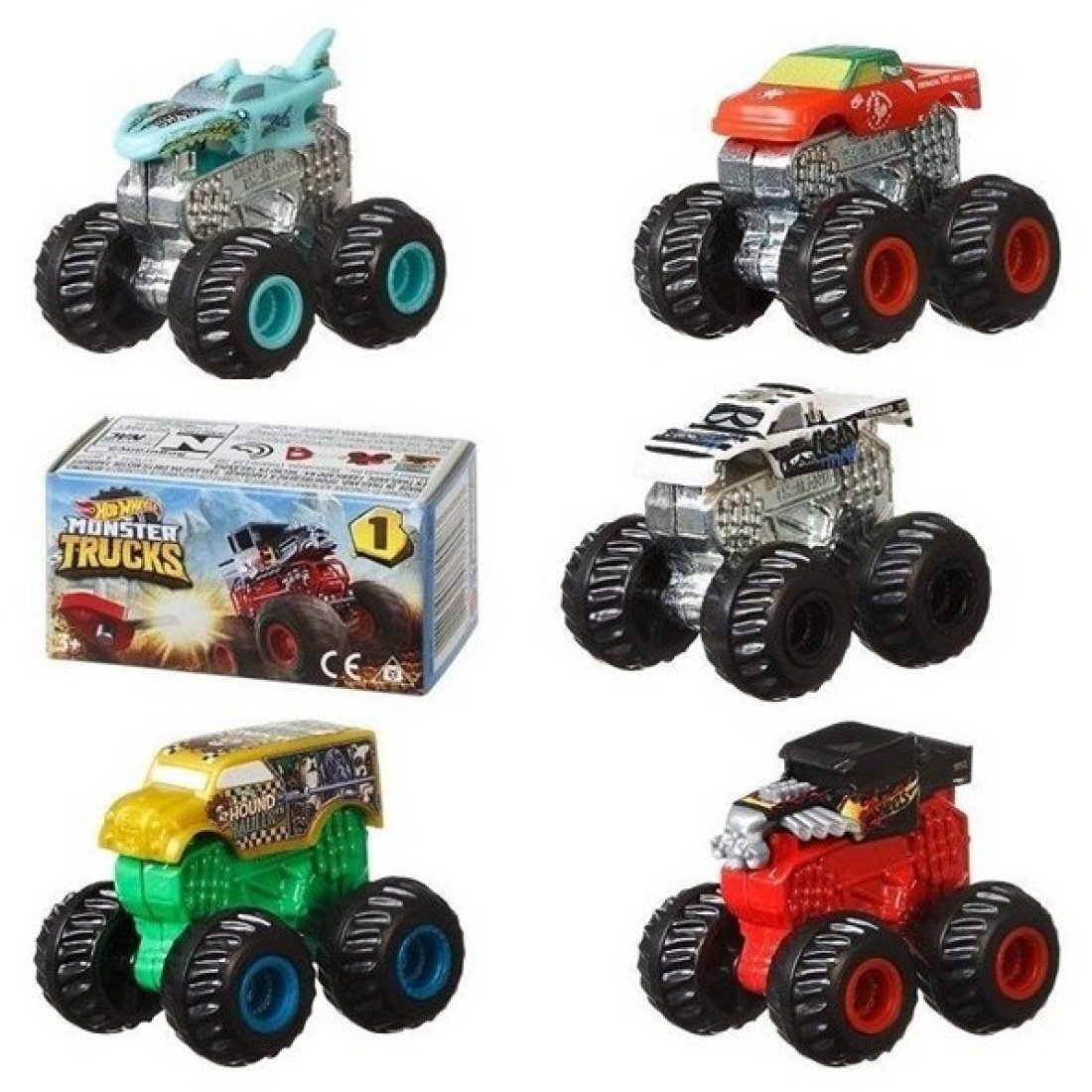 Mattel Αυτοκινητάκια Hot Wheels Mini Monster Trucks Blind Bag - Image 2