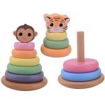 Joueco Stacking Tower από Ξύλο για 12+ Μηνών