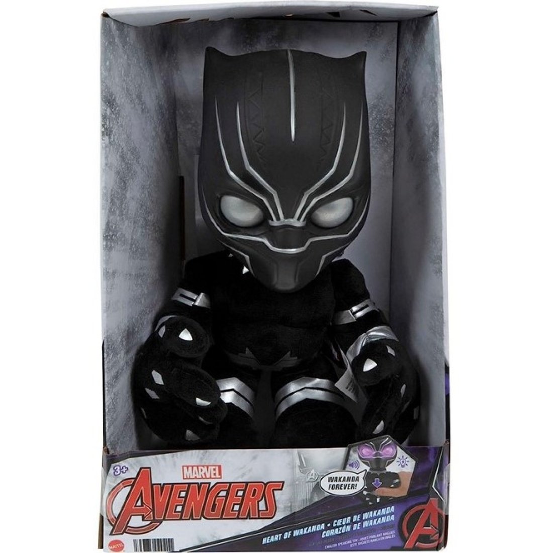Marvel Avengers Plush Black Panther 30cm Με Φώς και Ήχο (Μιλάει Αγγλικά) - Image 2