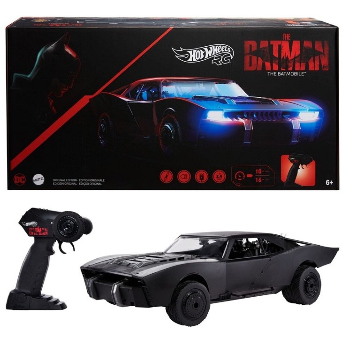 Hot Wheels Τηλεκατευθυνόμενο Mattel The Batman Batmobile 2,4 GHz 28x57cm - Image 5