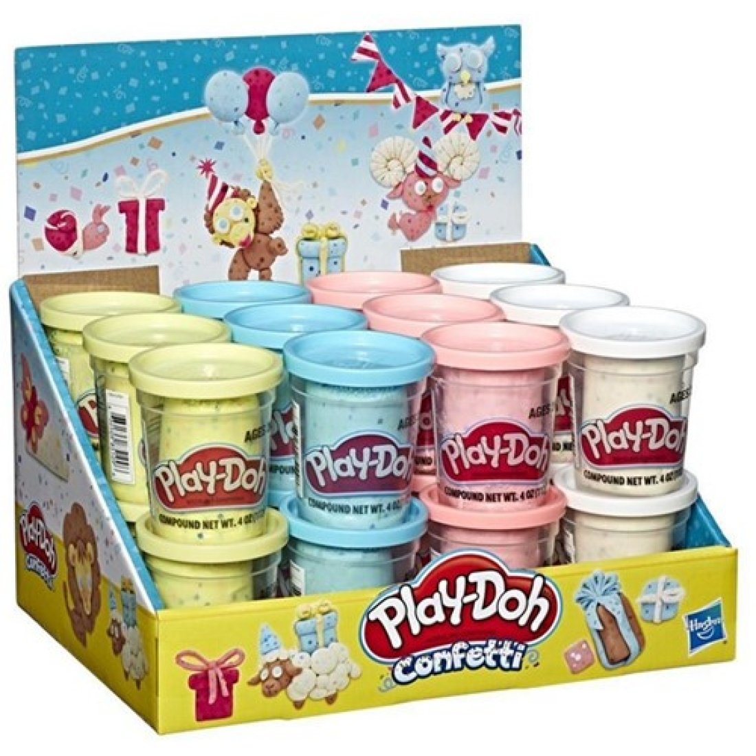Hasbro Play-Doh Πλαστελίνη - Παιχνίδι Confetti για 3+ Ετών Διάφορα Χρώματα - Image 4