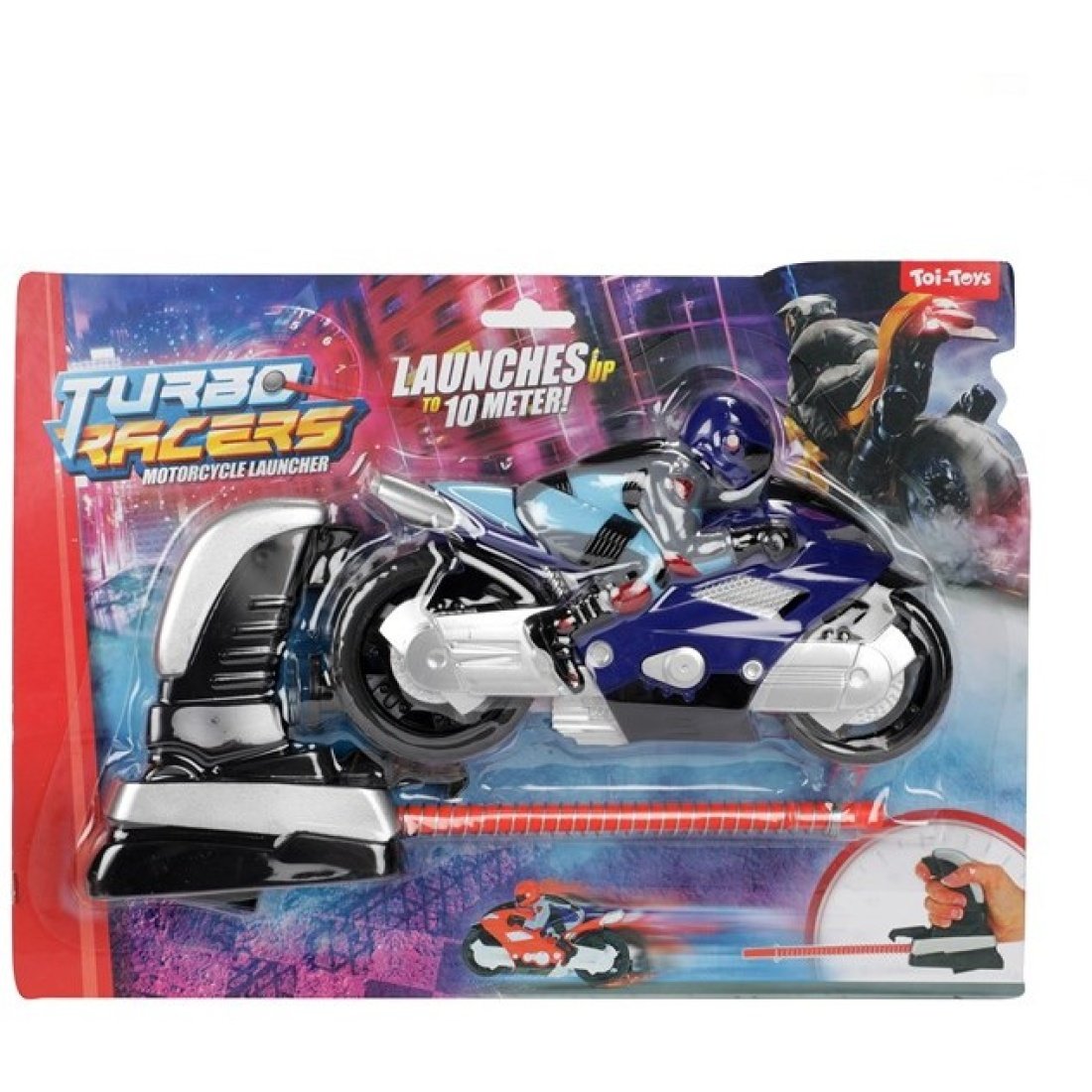 TOI-TOYS TURBO RACERS ΑΓΩΝΙΣΤΙΚΗ ΜΗΧΑΝΗ ΜΕ ΕΚΤΟΞΕΥΤΗΡΑ ΣΕ 2 ΧΡΩΜΑΤΑ για 3+ Ετών - Image 2