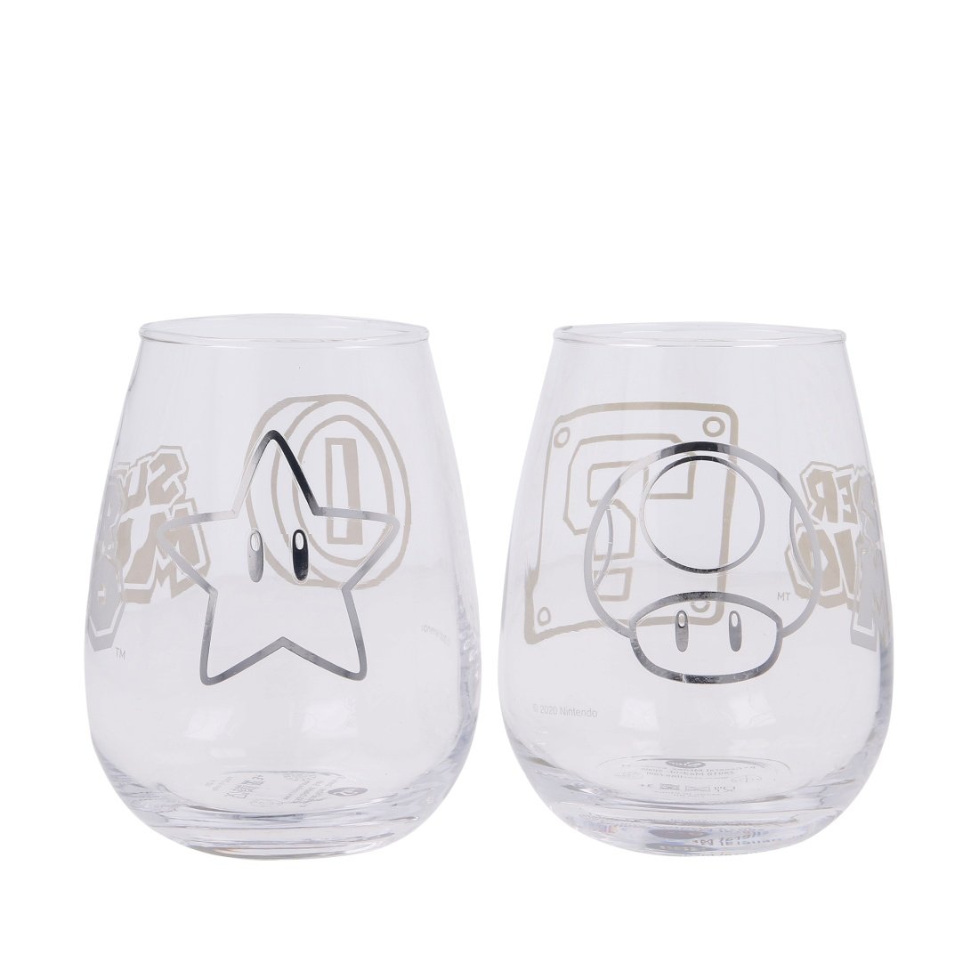 Stor Super Mario Σετ Ποτήρια Νερού από Γυαλί 510ml 2τμχ - Image 3