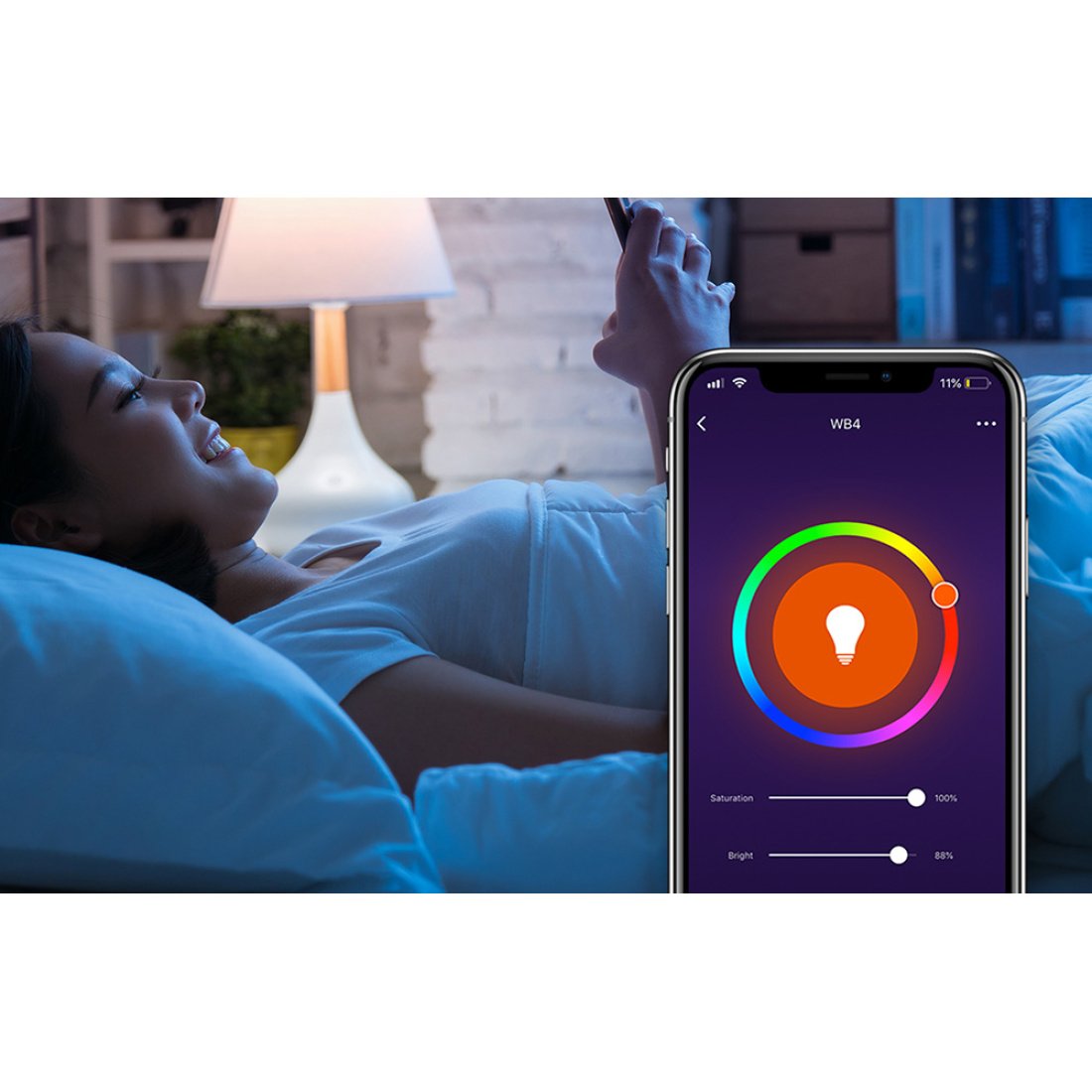 Gosund WB4 Smart Λάμπες LED για Ντουί E27 και Σχήμα A60 RGBW 800lm Dimmable 2τμχ - Image 4