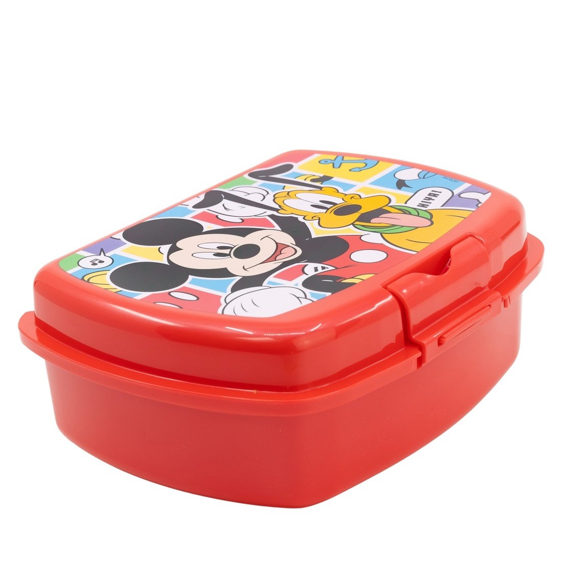 Stor Mickey Mouse Πλαστικό Παιδικό Δοχείο Φαγητού Κόκκινο μ17 x π14 x υ5.6 εκ. - Image 3
