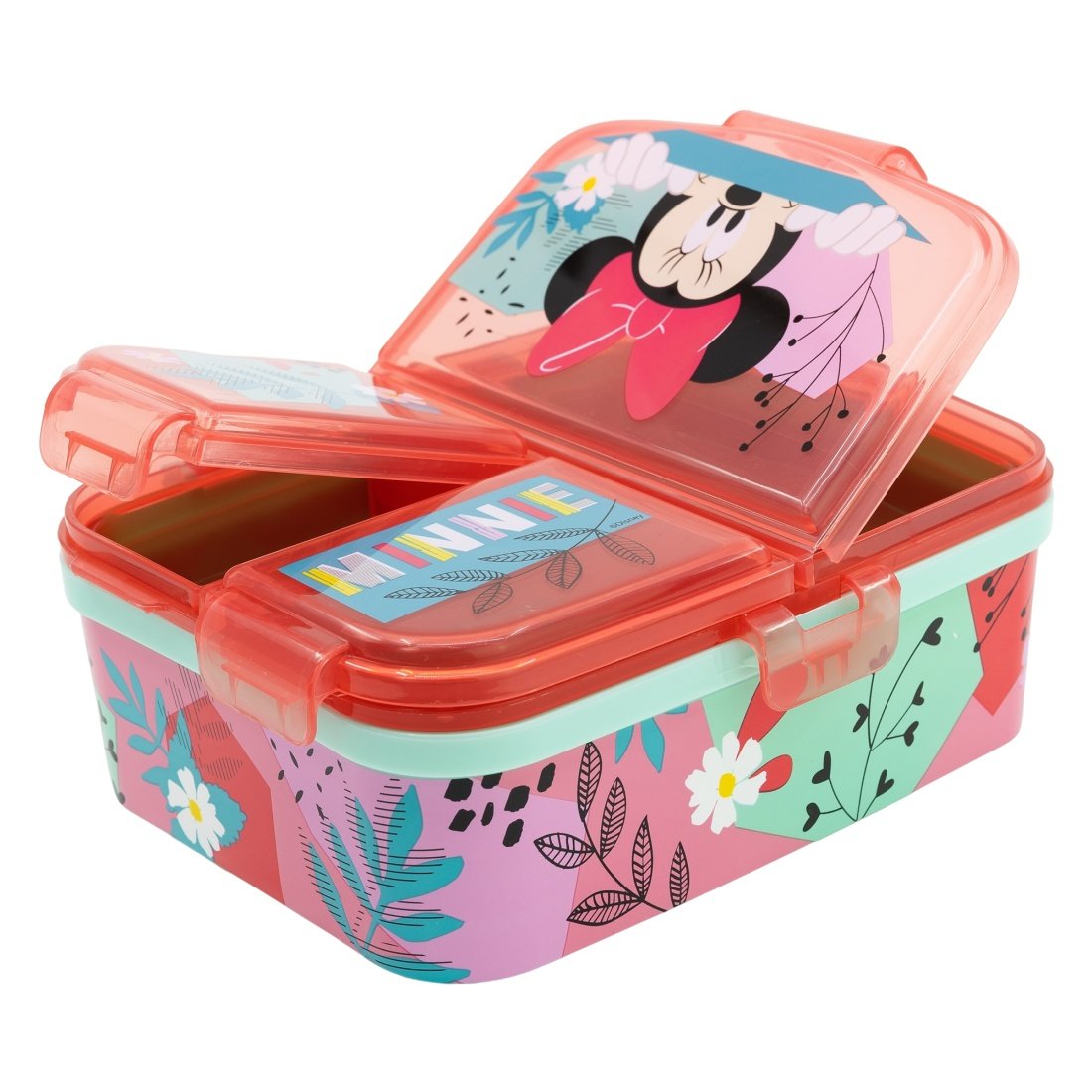 Stor Minnie Mouse Πλαστικό Παιδικό Δοχείο Φαγητού Μ18.1 x Π14.8 x Υ6.7cm - Image 3