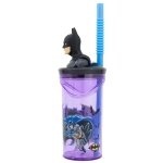 Stor Παιδικό 3D Ποτηράκι Batman από Πλαστικό Μαύρο-Μωβ 360ml - Image 3
