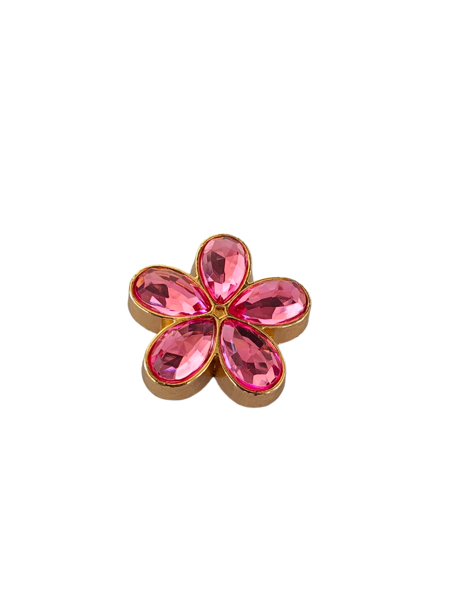 Photoroom-20240624_121631_14 Μεταλλικό Αξεσουάρ για Διακόσμηση Παπουτσιών Crocs σχέδιο Fuchsia Marguerite - Image 1