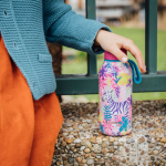 Quokka Ανοξείδωτο Παγούρι Θερμός Zebras σε Ροζ χρώμα 330ml - Image 2