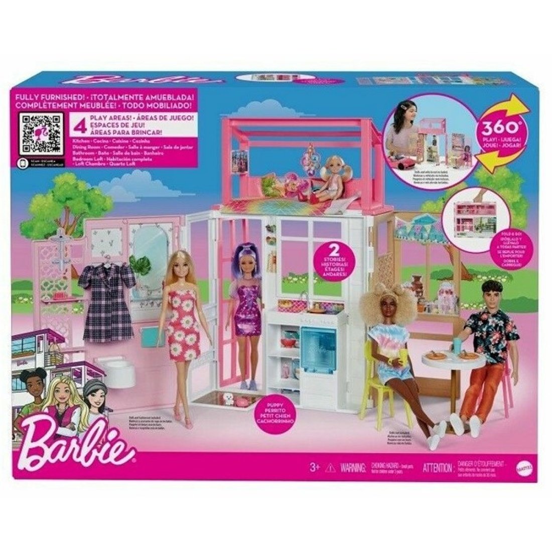 Barbie Σπιτάκι - Βαλιτσάκι Barbie HCD47 - Image 2