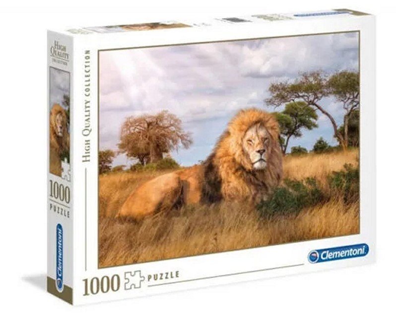 1 (8) Clementoni Puzzle High Quality Collection Λιοντάρι 2D 1000 Κομμάτια - Image 1