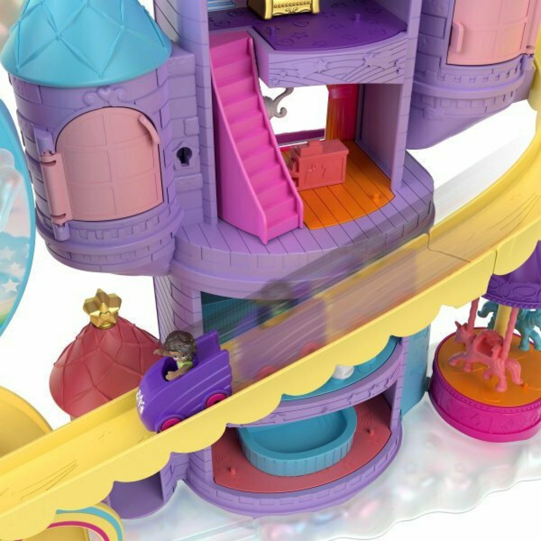 Mattel Παιχνίδι Μινιατούρα Polly Pocket Λούνα Παρκ Ουράνιο Τόξο για 4+ Ετών 40εκ. - Image 4