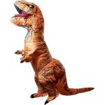 Αποκριάτικη Unisex Στολή Φουσκωτός Δεινόσαυρος T-REX Καφέ - Image 14