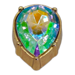 Μεταλλικό Αξεσουάρ για Διακόσμηση Παπουτσιών Crocs σχέδιο Ariel Drop Iredescent