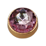 Μεταλλικό Αξεσουάρ για Διακόσμηση Παπουτσιών Crocs σχέδιο Circle Gem Pink - Image 7